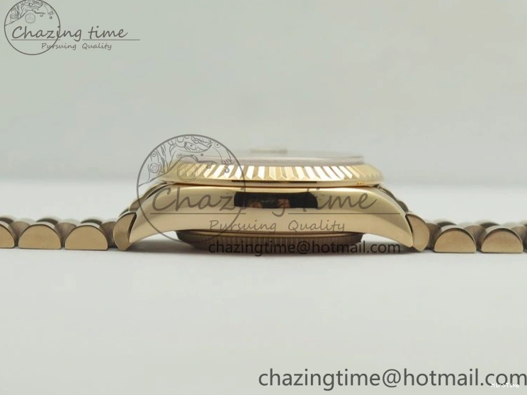 MiroTime 0412 DateJust 28mm RG BP Maker Best Edition Brown Diam Dial Fluted Bezel On RG Bracelet ETA TopPick 3441